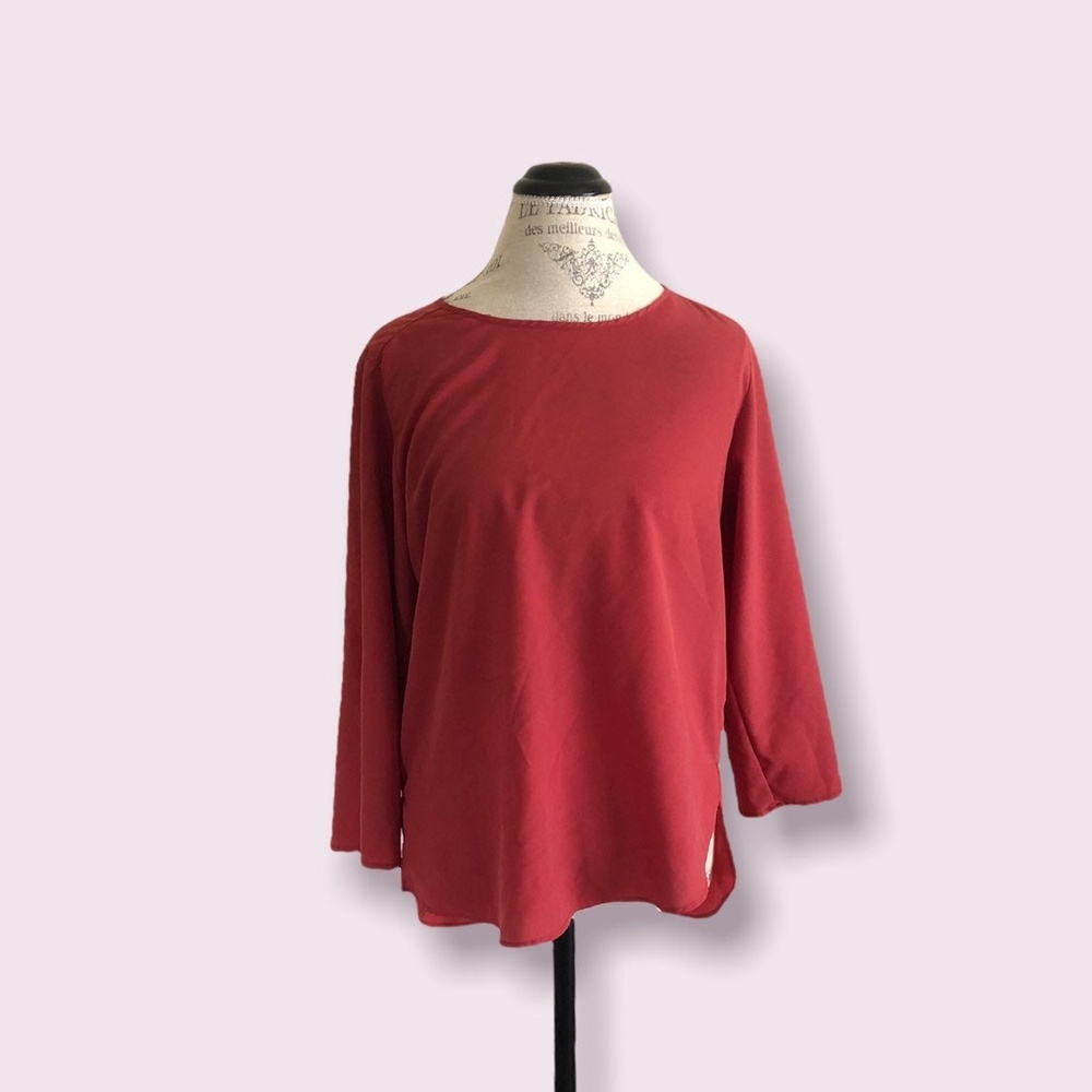 Cute Maroon Red Zara Blouse